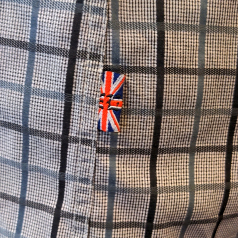 English Laundry Plaid Button Down L/XL - Picture 4 of 8